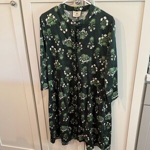 NWT Tuckernuck Green Floral Women's Dress - Large